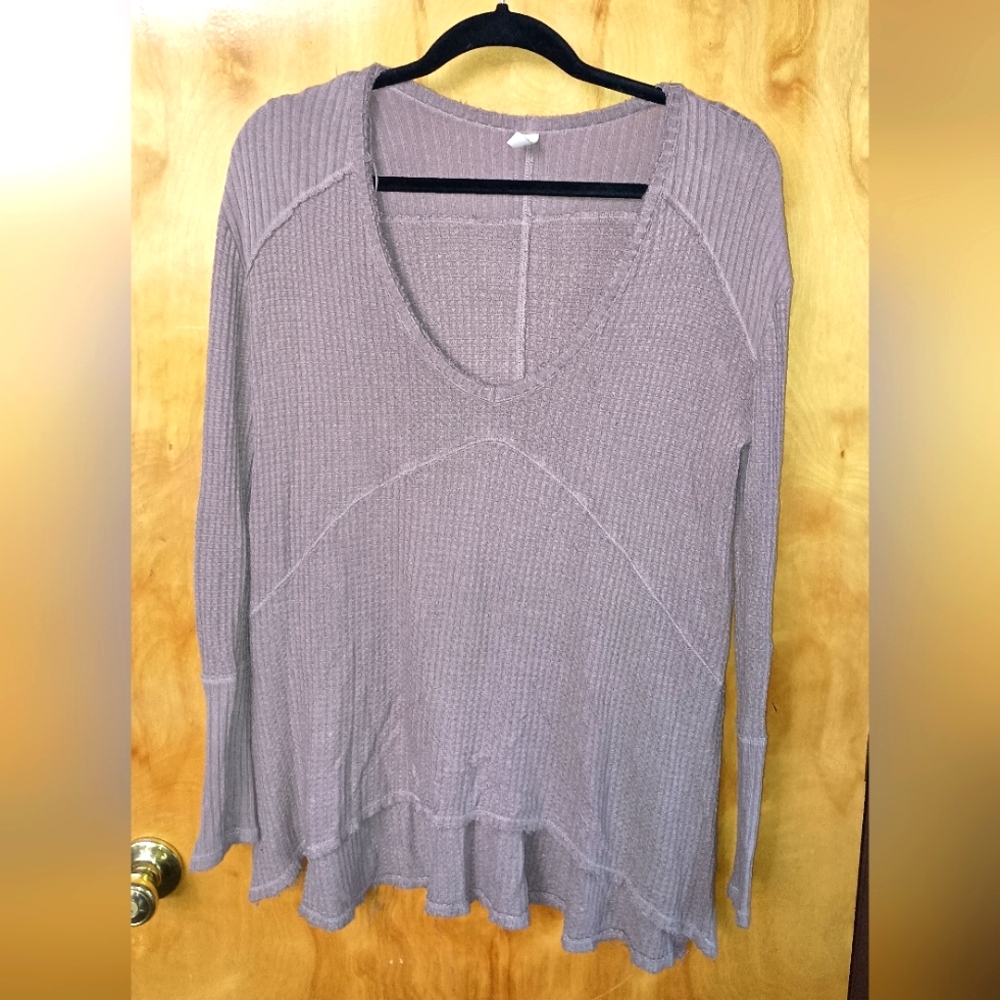 Free people long sleeve tunic shirt